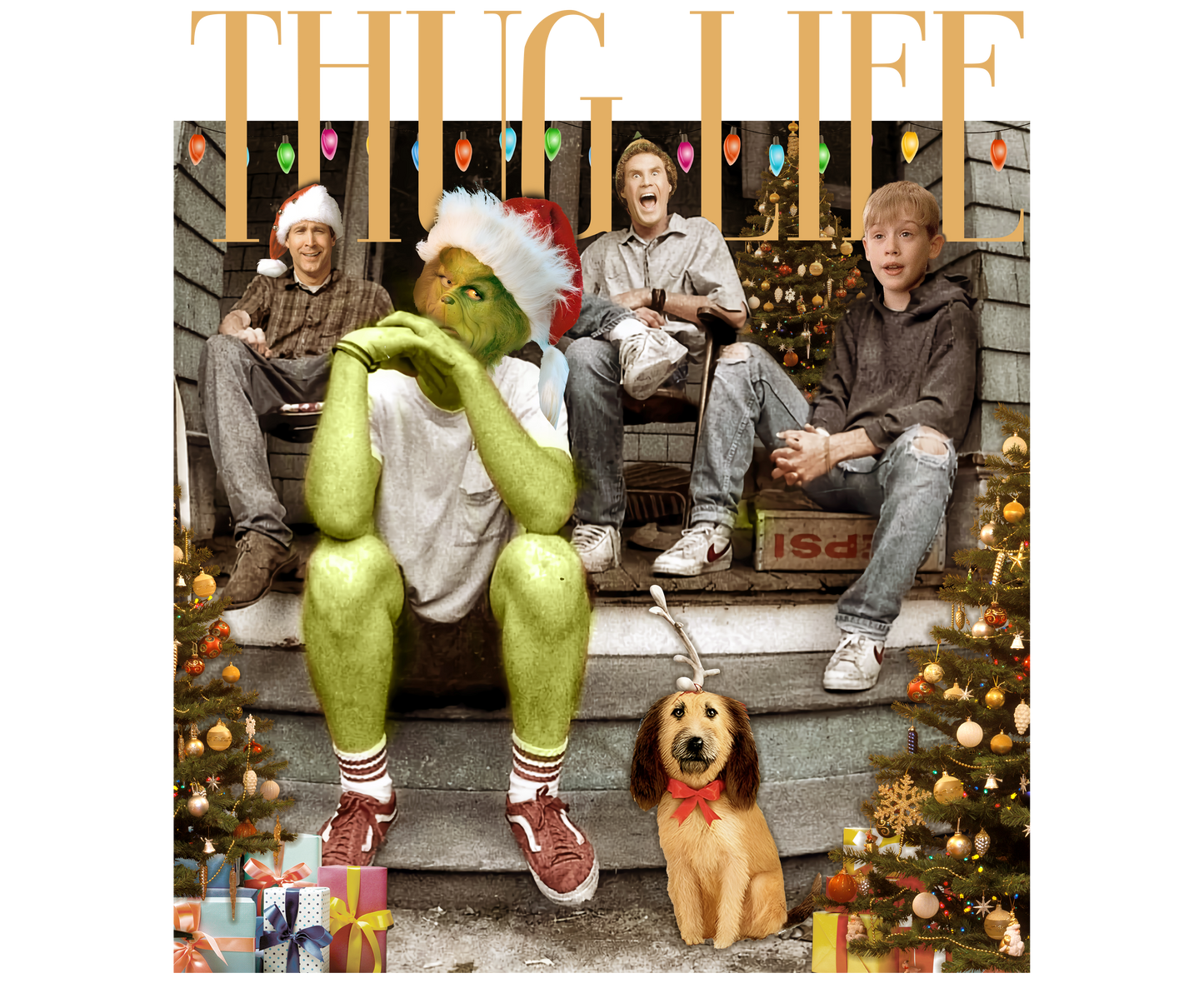 Christmas shirts " thug life 1" unisex Hoodie