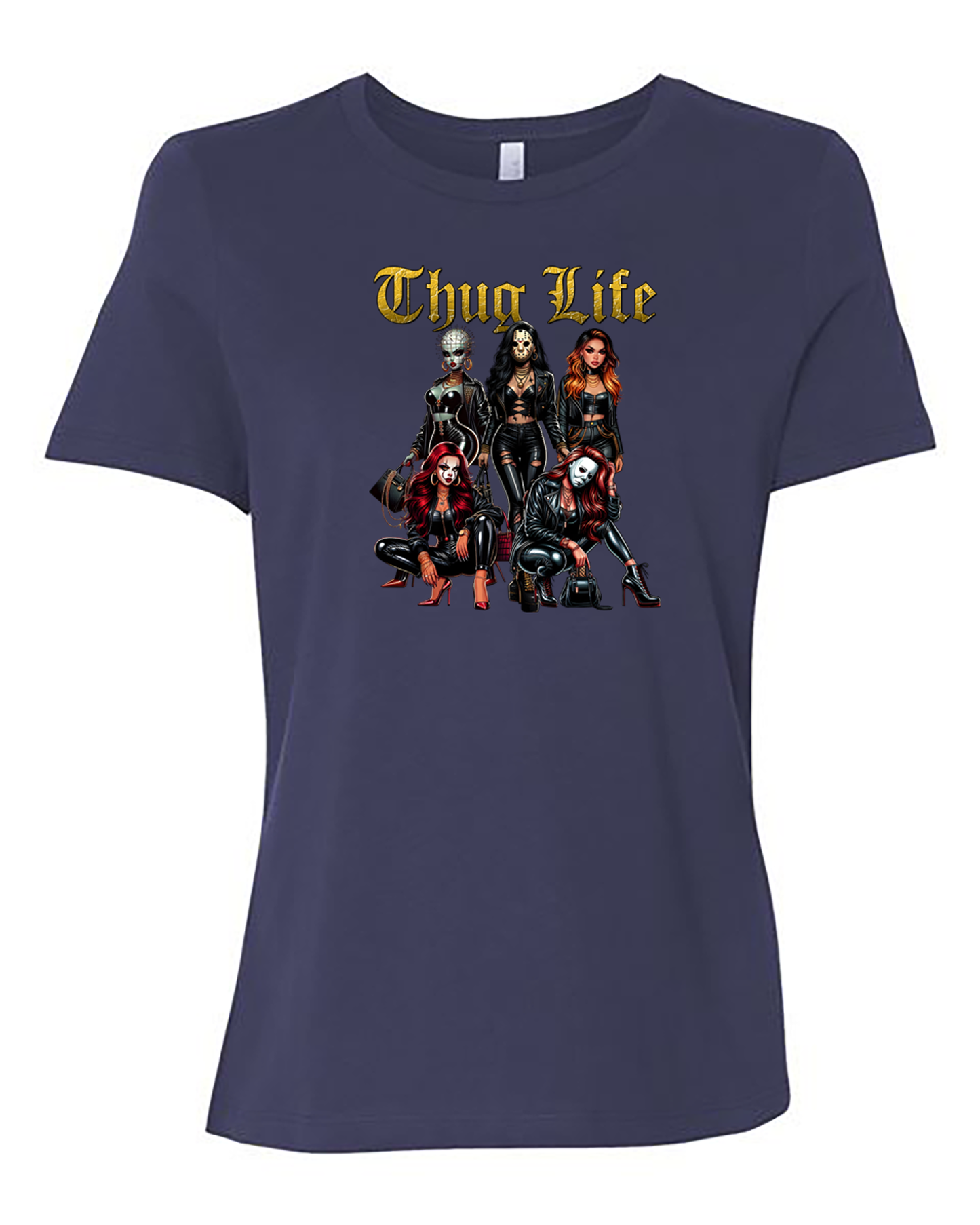 ladies Halloween shirts "Thug Life" tee.