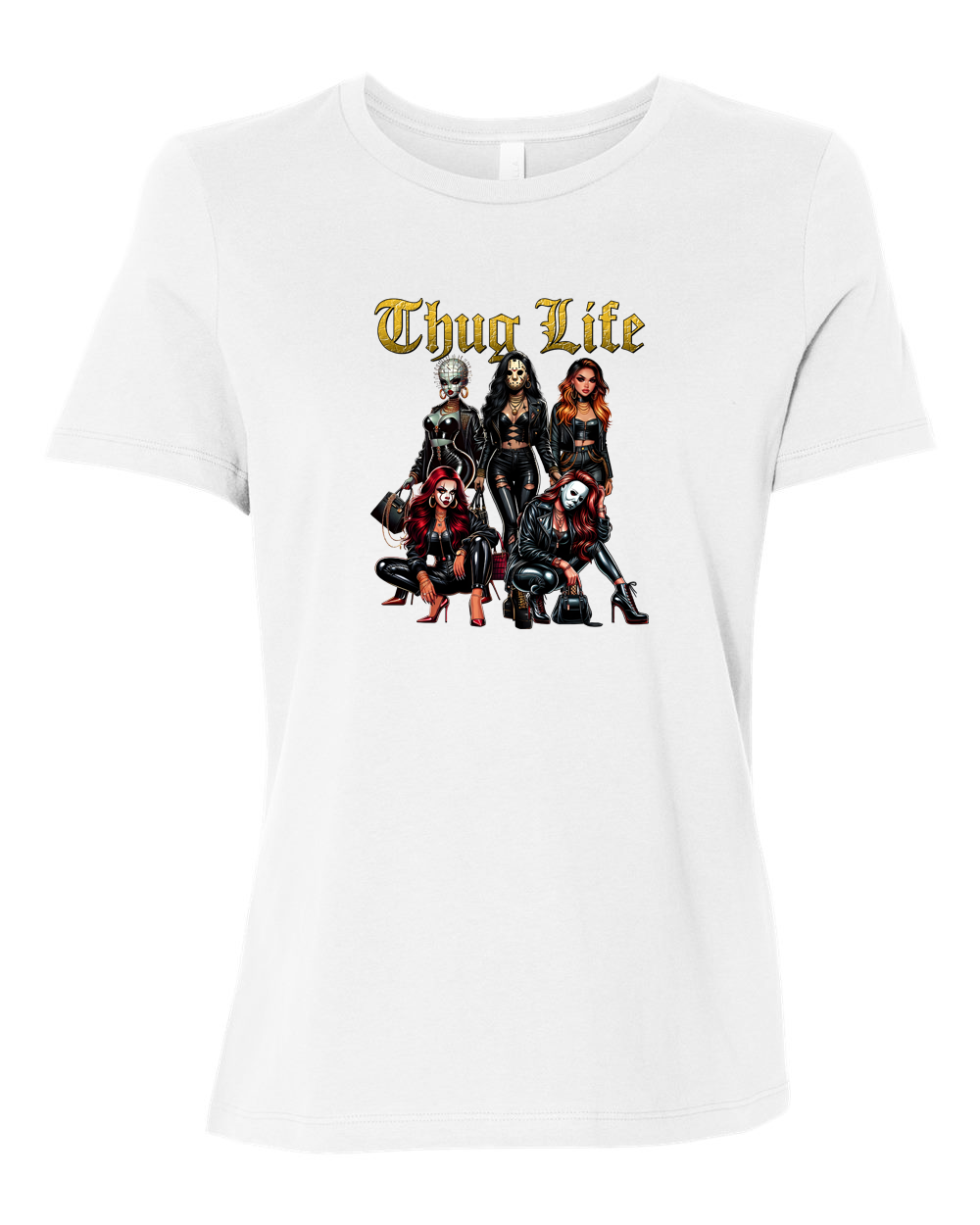 ladies Halloween shirts "Thug Life" tee.