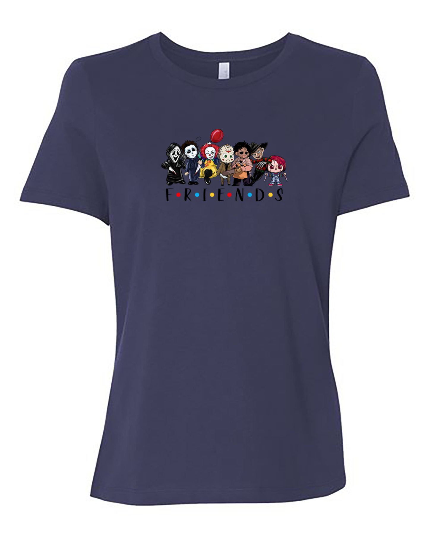 ladies Halloween shirts "Friends Horror" tee