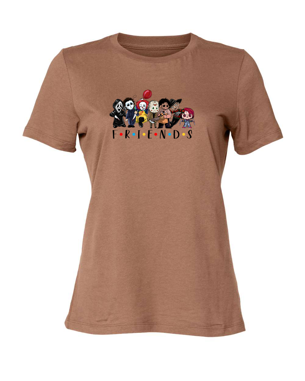 ladies Halloween shirts "Friends Horror" tee