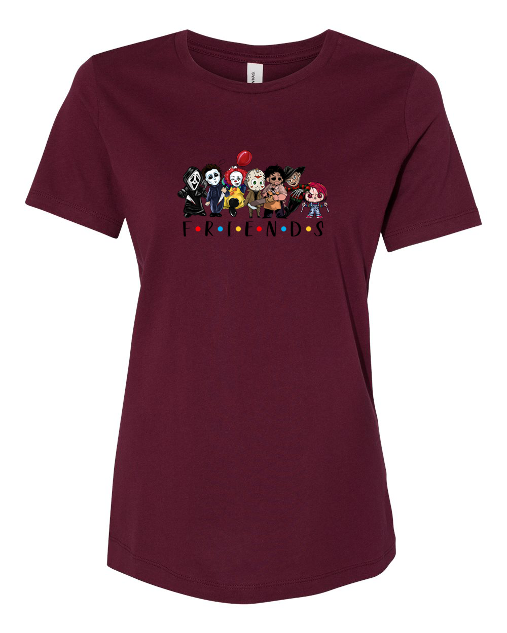 ladies Halloween shirts "Friends Horror" tee