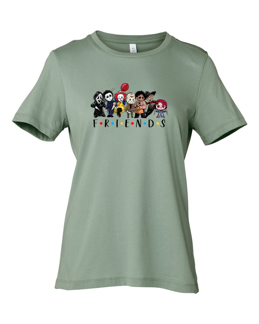 ladies Halloween shirts "Friends Horror" tee