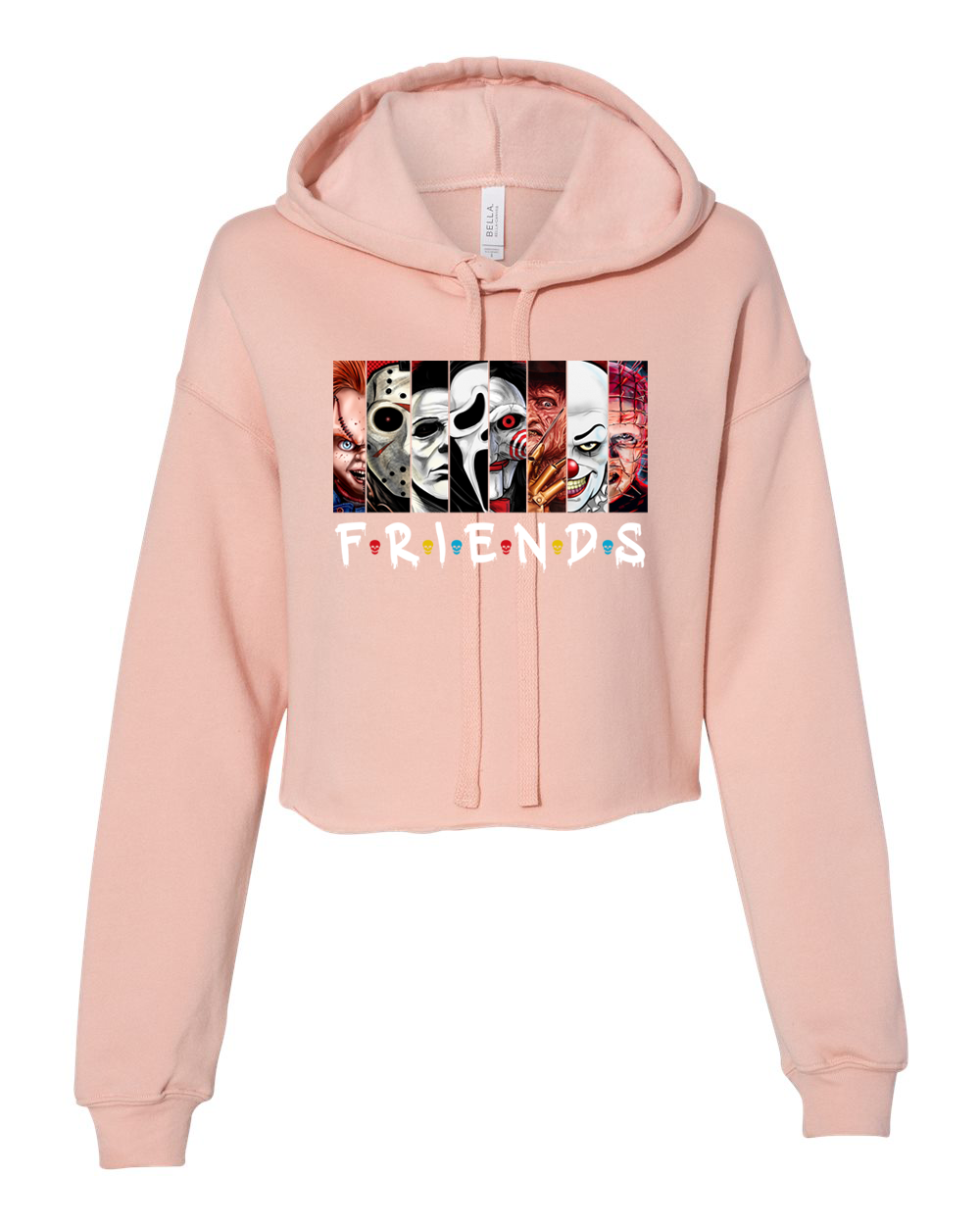 Womens Halloween Sweatshirt "HW2" crop top hoodie