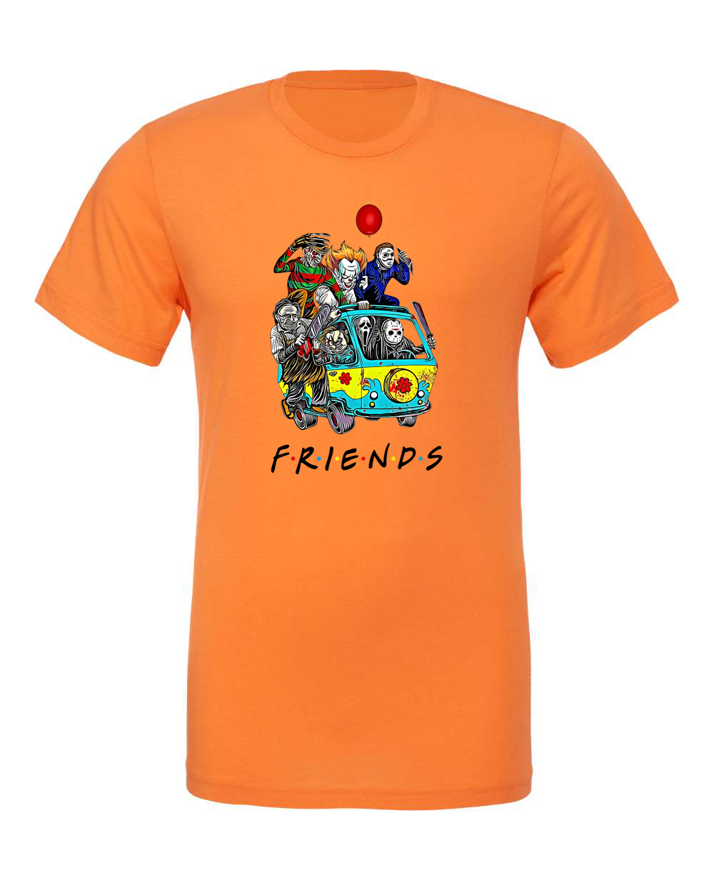 Halloween shirts "horror Friends" unisex tee.