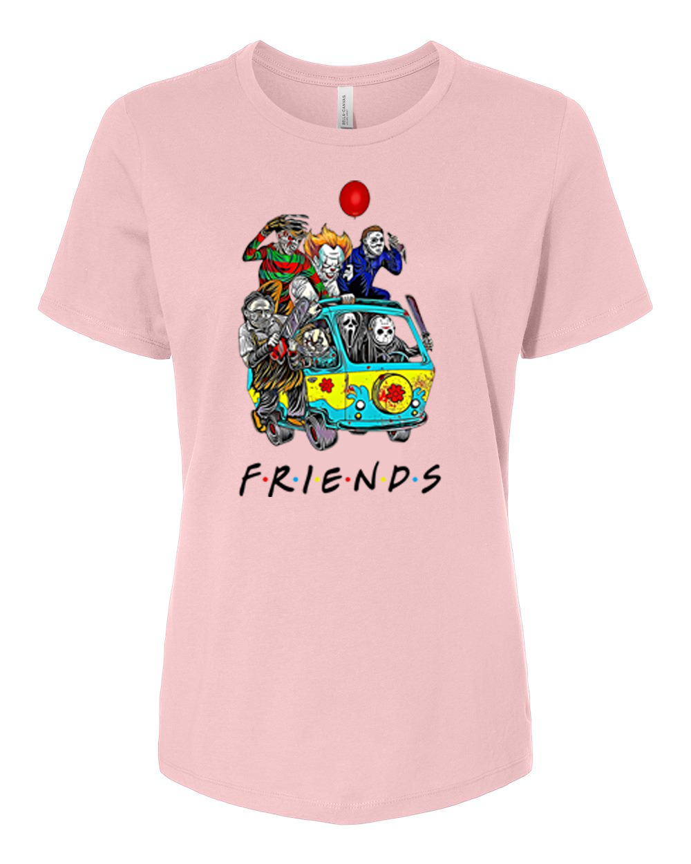 ladies Halloween shirts "horror Friends" tee