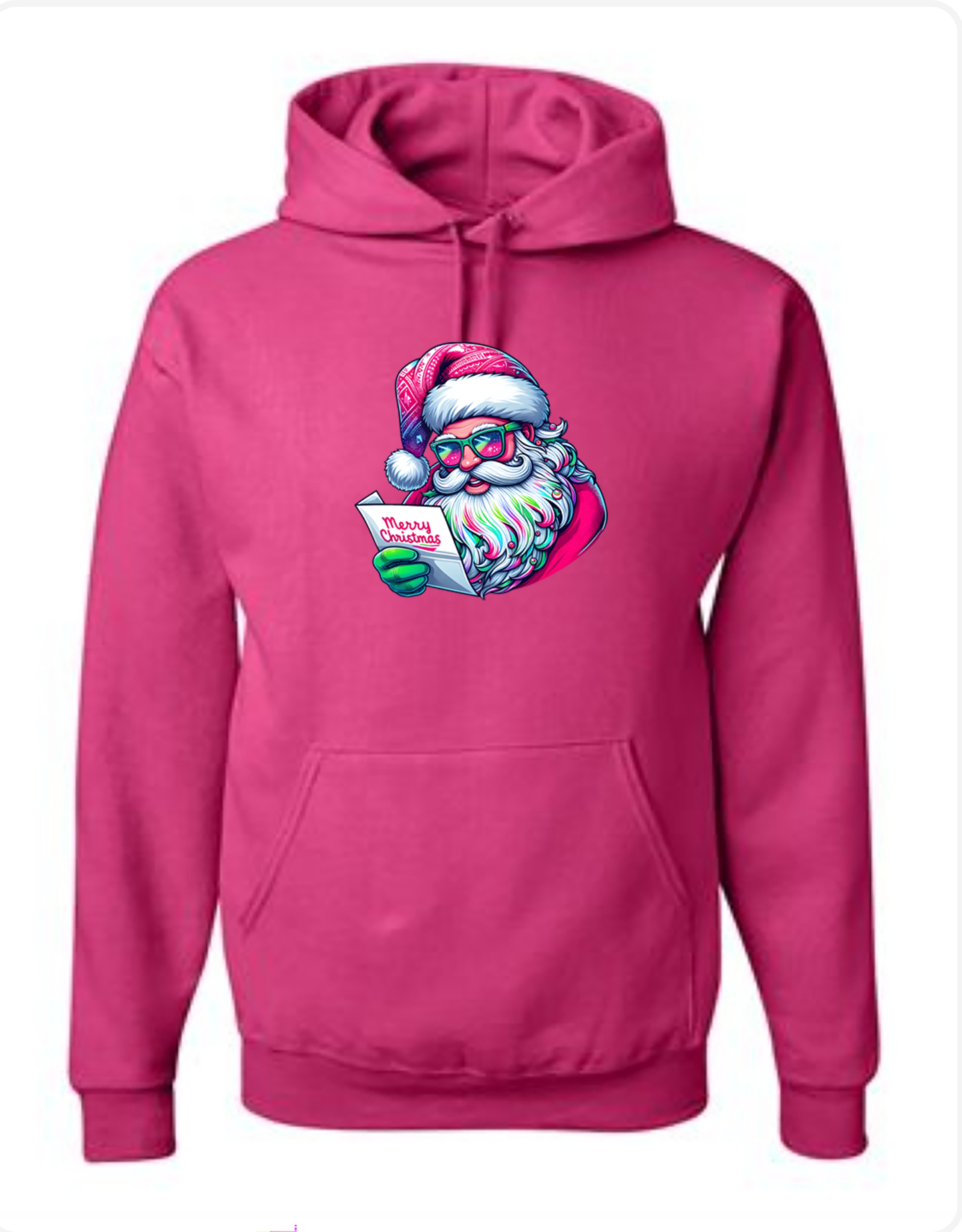 Christmas shirts "Santa list checking" male unisex hoodie