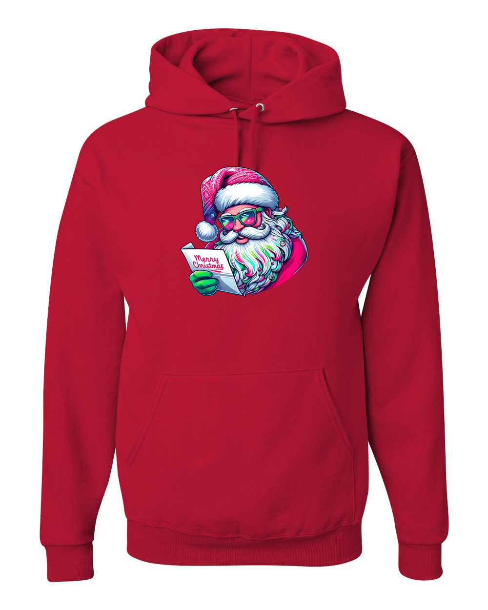 Christmas shirts "Santa list checking" male unisex hoodie