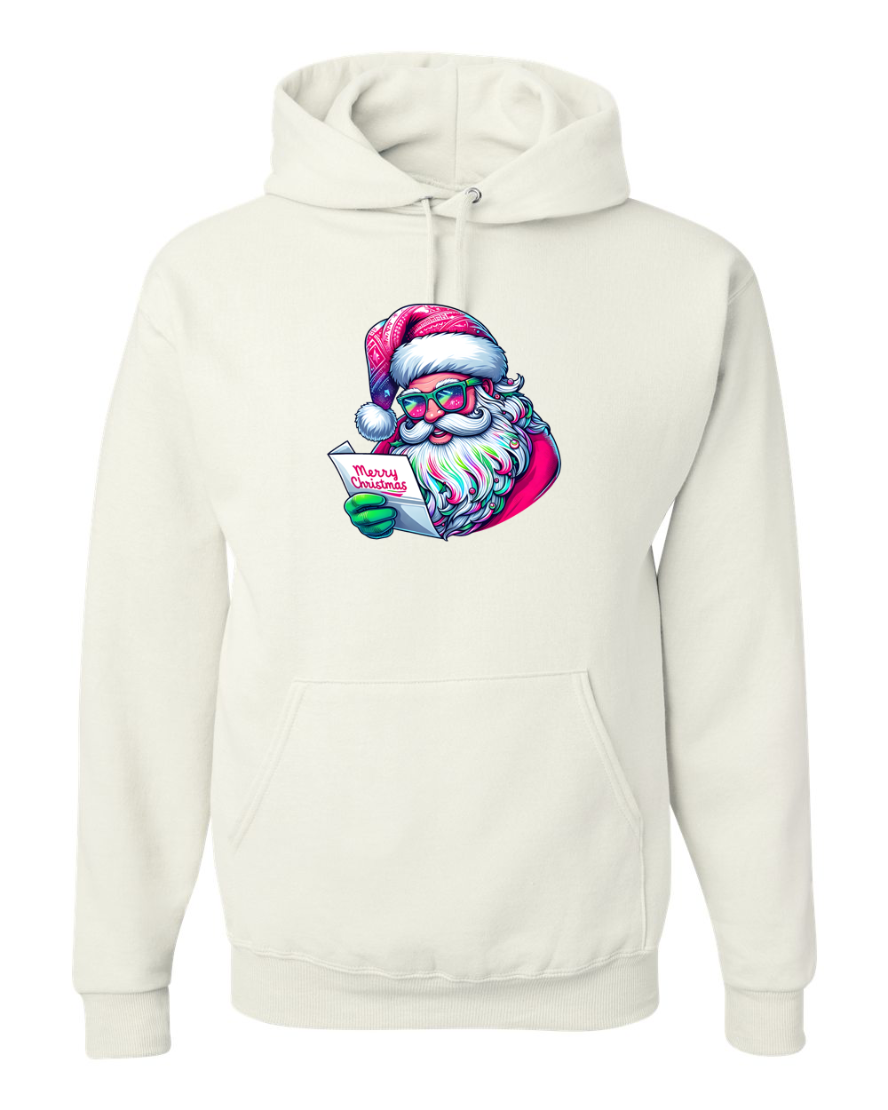 Christmas shirts "Santa list checking" male unisex hoodie