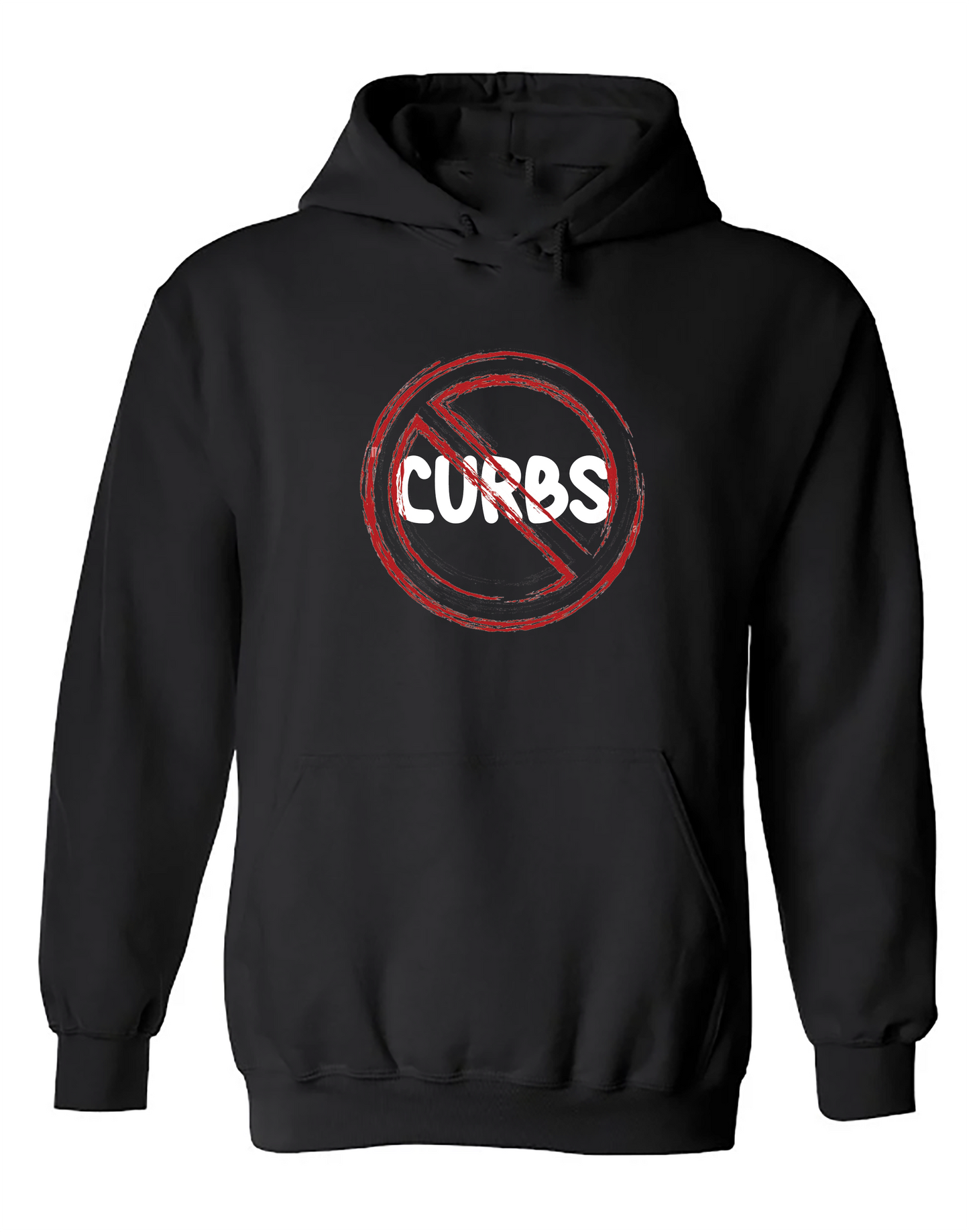 Funny wheelchair clothes "No curbs" Hoodie