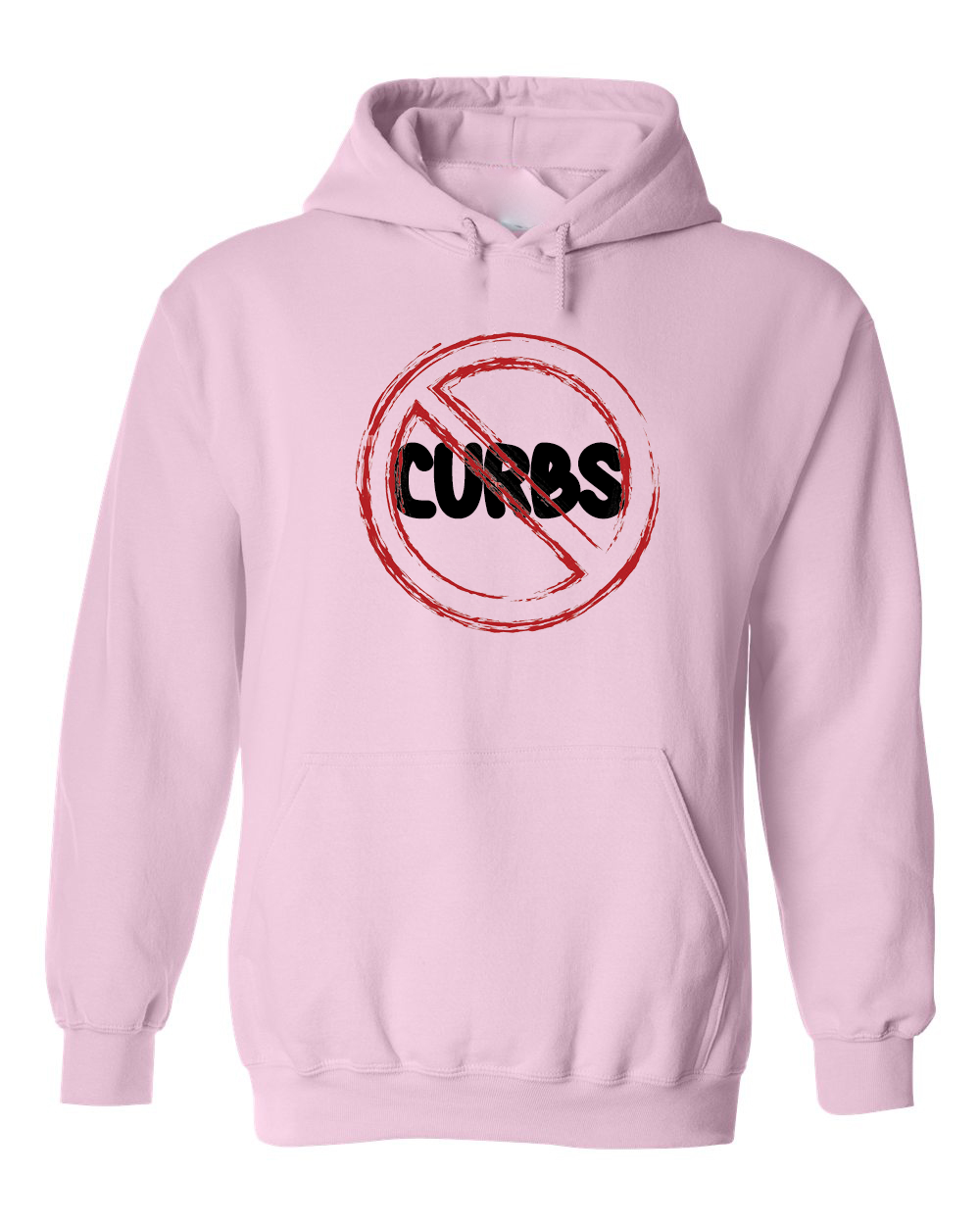 Funny wheelchair clothes "No curbs" Hoodie