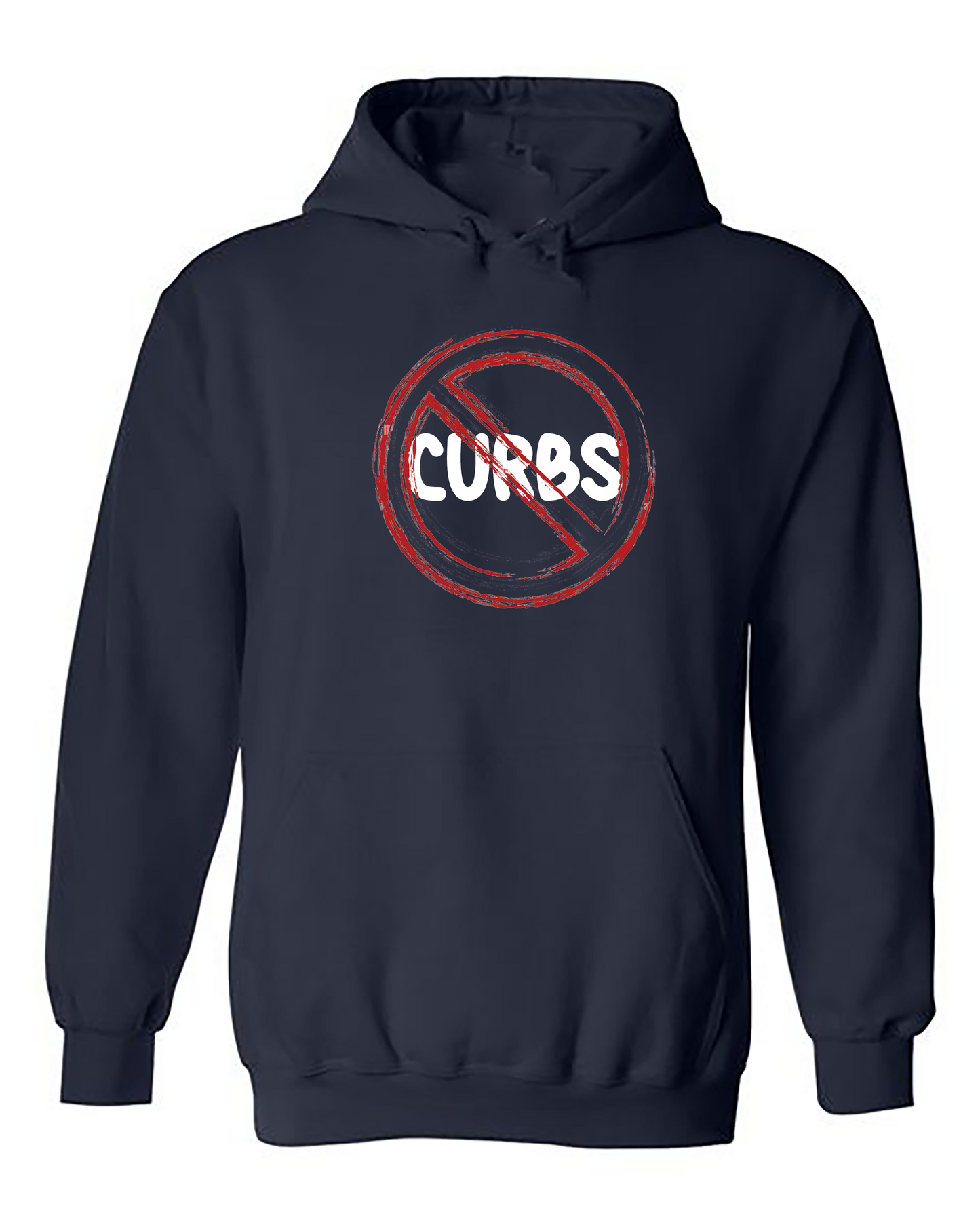 Funny wheelchair clothes "No curbs" Hoodie