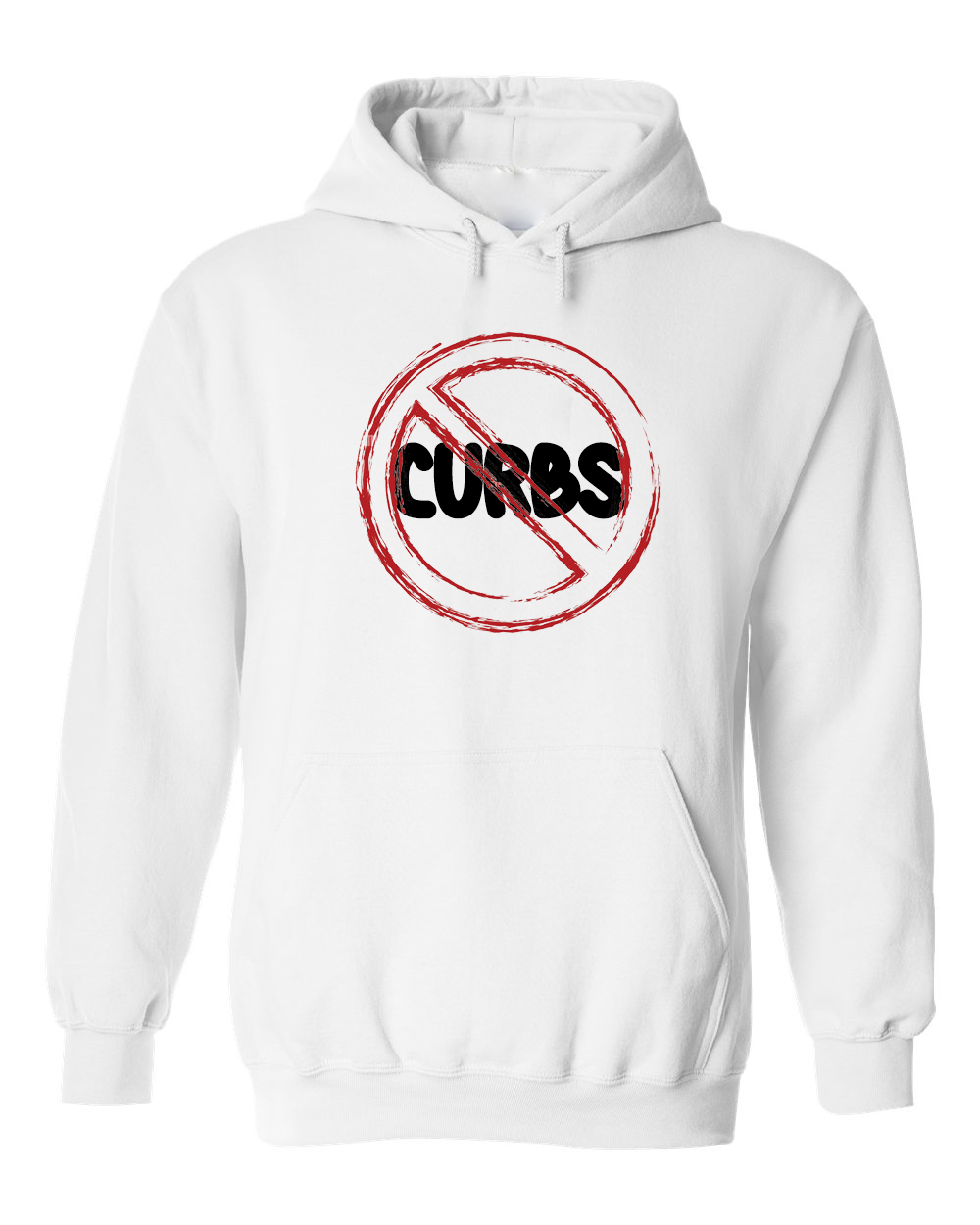 Funny wheelchair clothes "No curbs" Hoodie