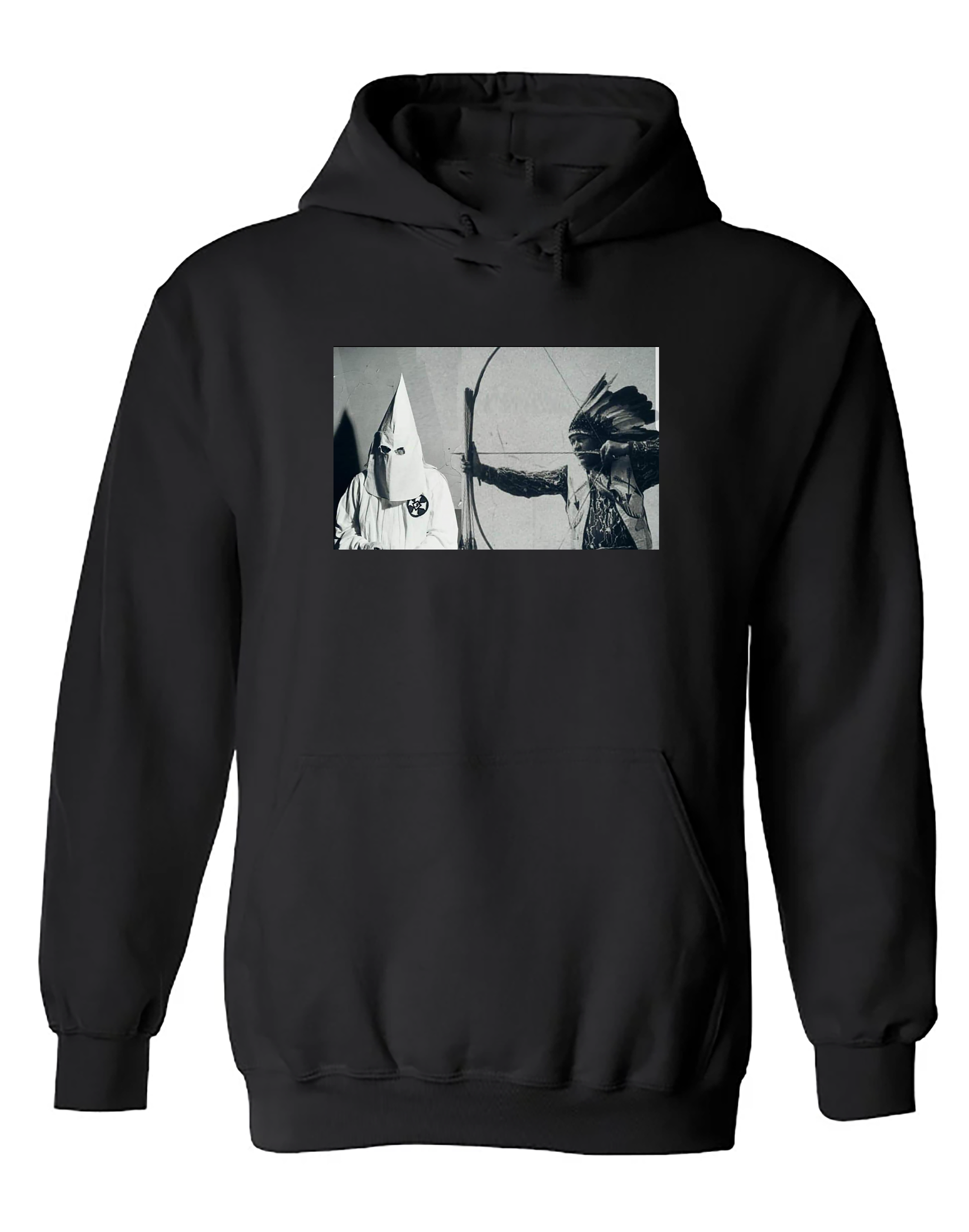 Native American shirts "point blank" hoodie lack