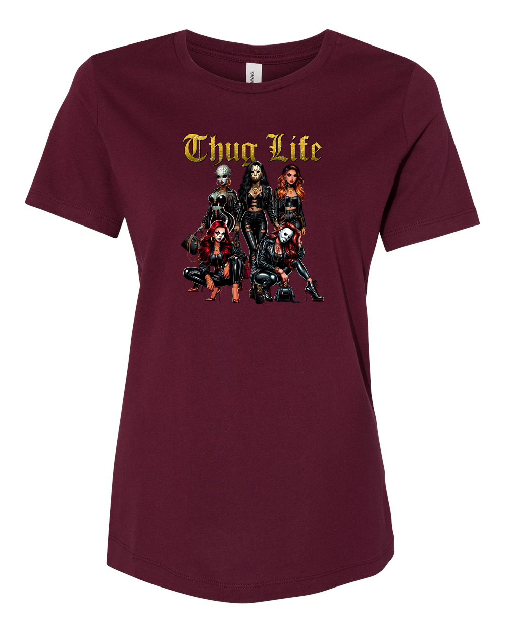 ladies Halloween shirts "Thug Life" tee.